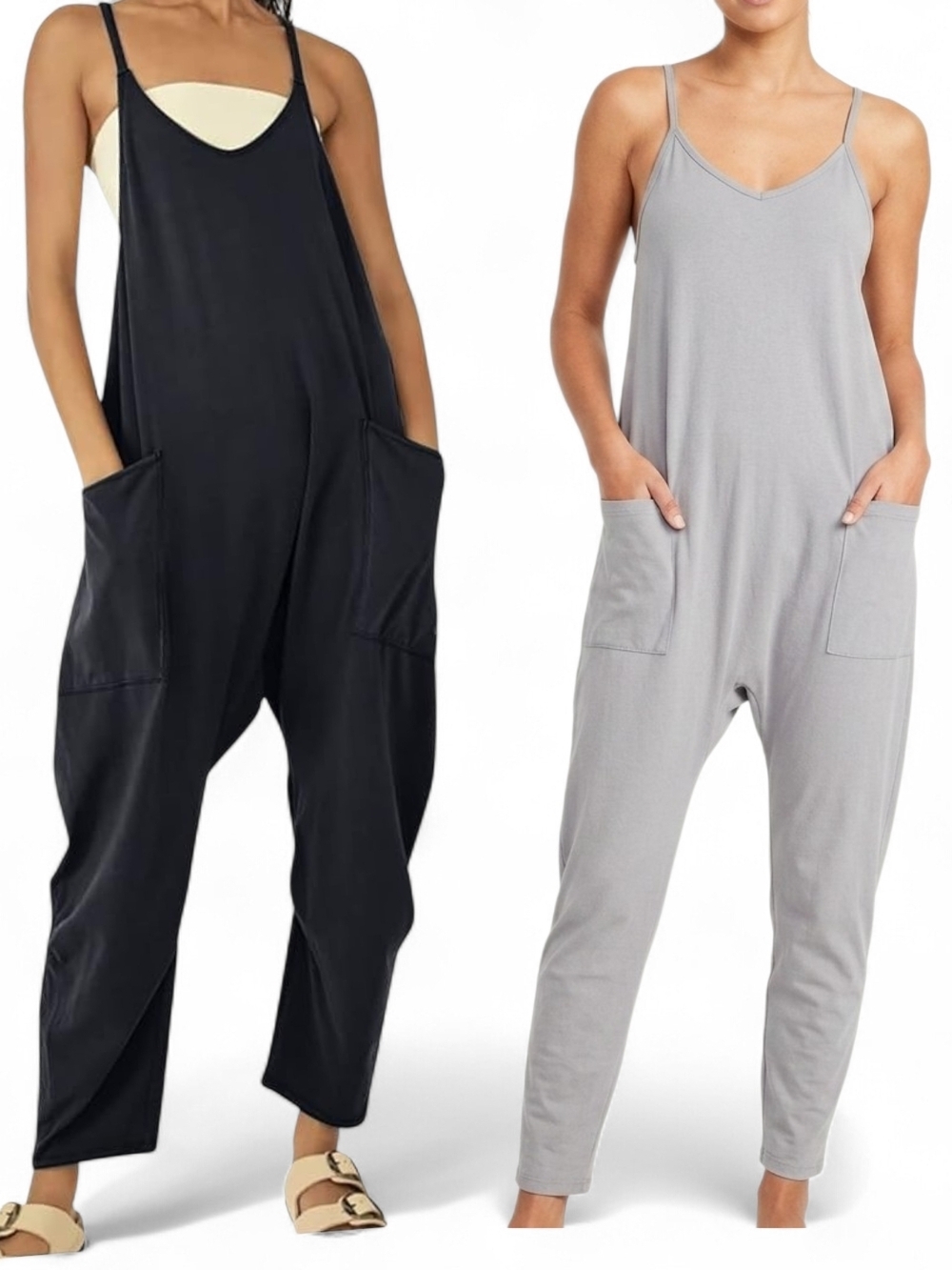 Bundle Jumpsuit  Relaxed Spaghetti-Strap.